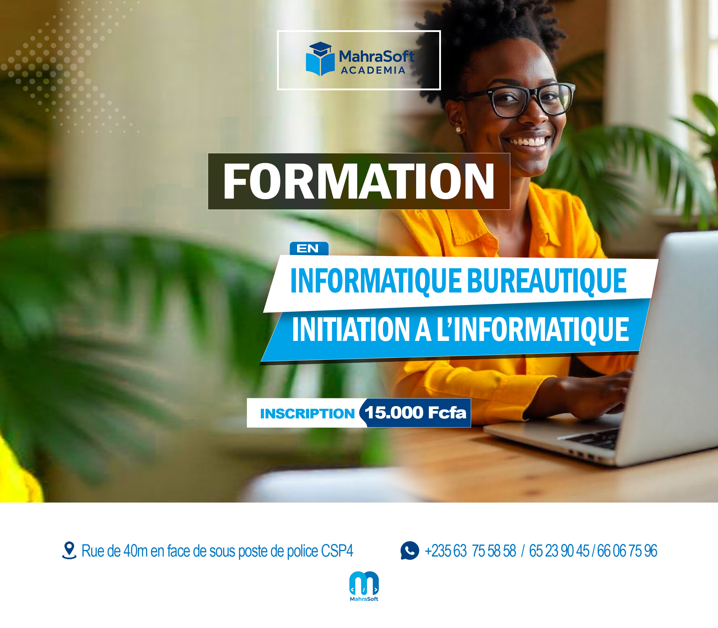 FORMATION EN INFORMATIQUE BUREAUTIQUE - INITIATION À L'INFORMATIQUE